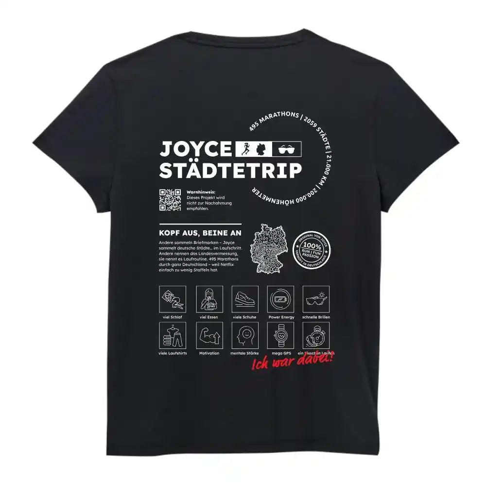 Teilnehmer Laufshirt – Joyce Hübner Städtetrip | Offizielle Edition